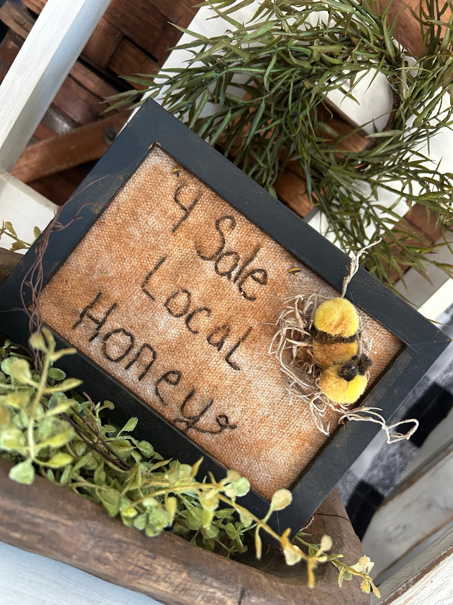 Local Honey Handmade Primitive Sampler