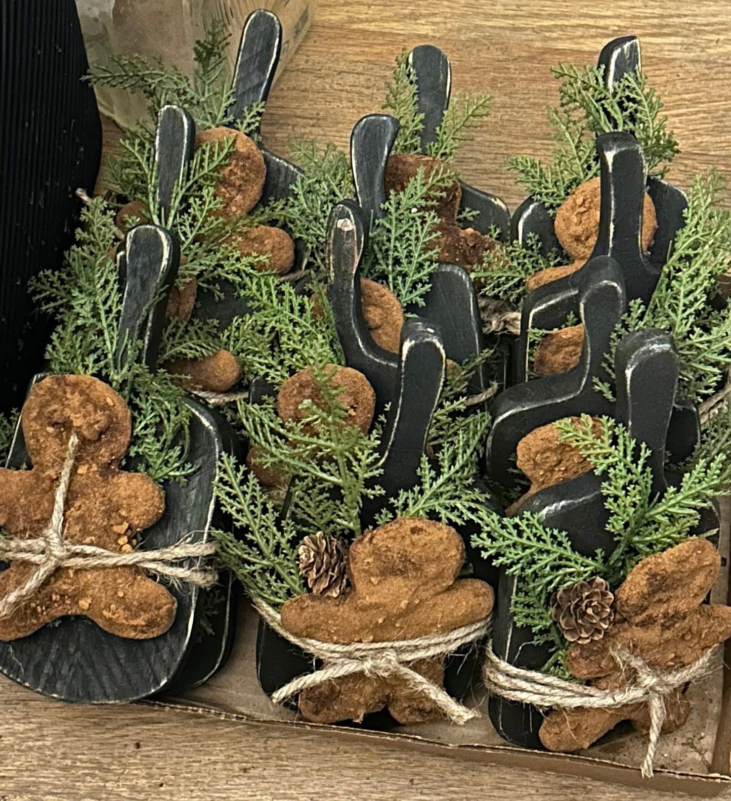 Handmade wax spiced gingerbread board