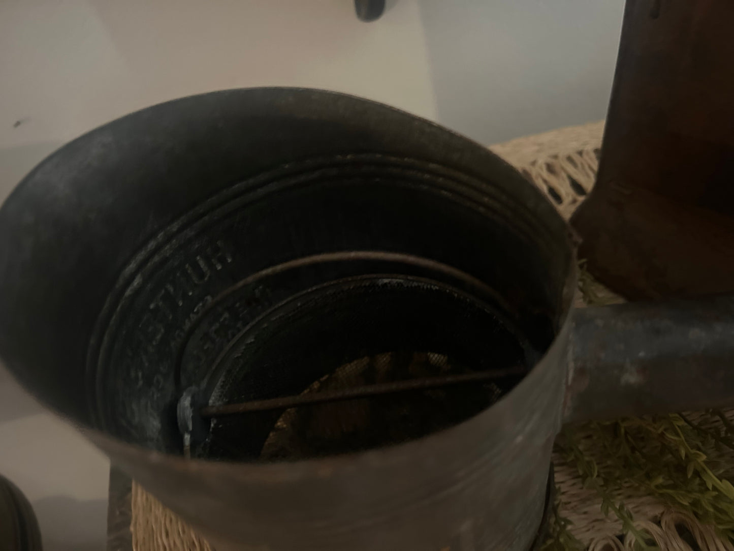 Vintage Sifter Wooden Knob