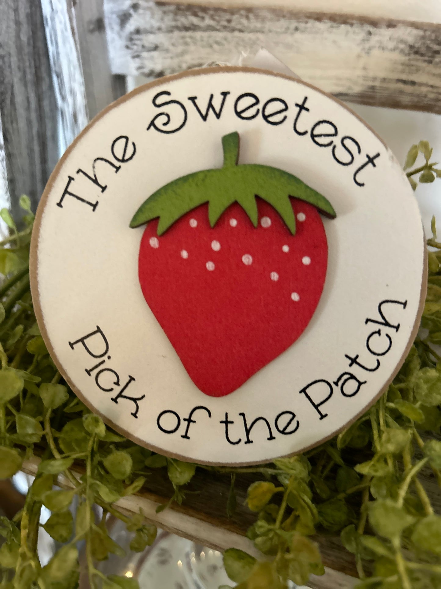 Strawberry Easel Mini Sign