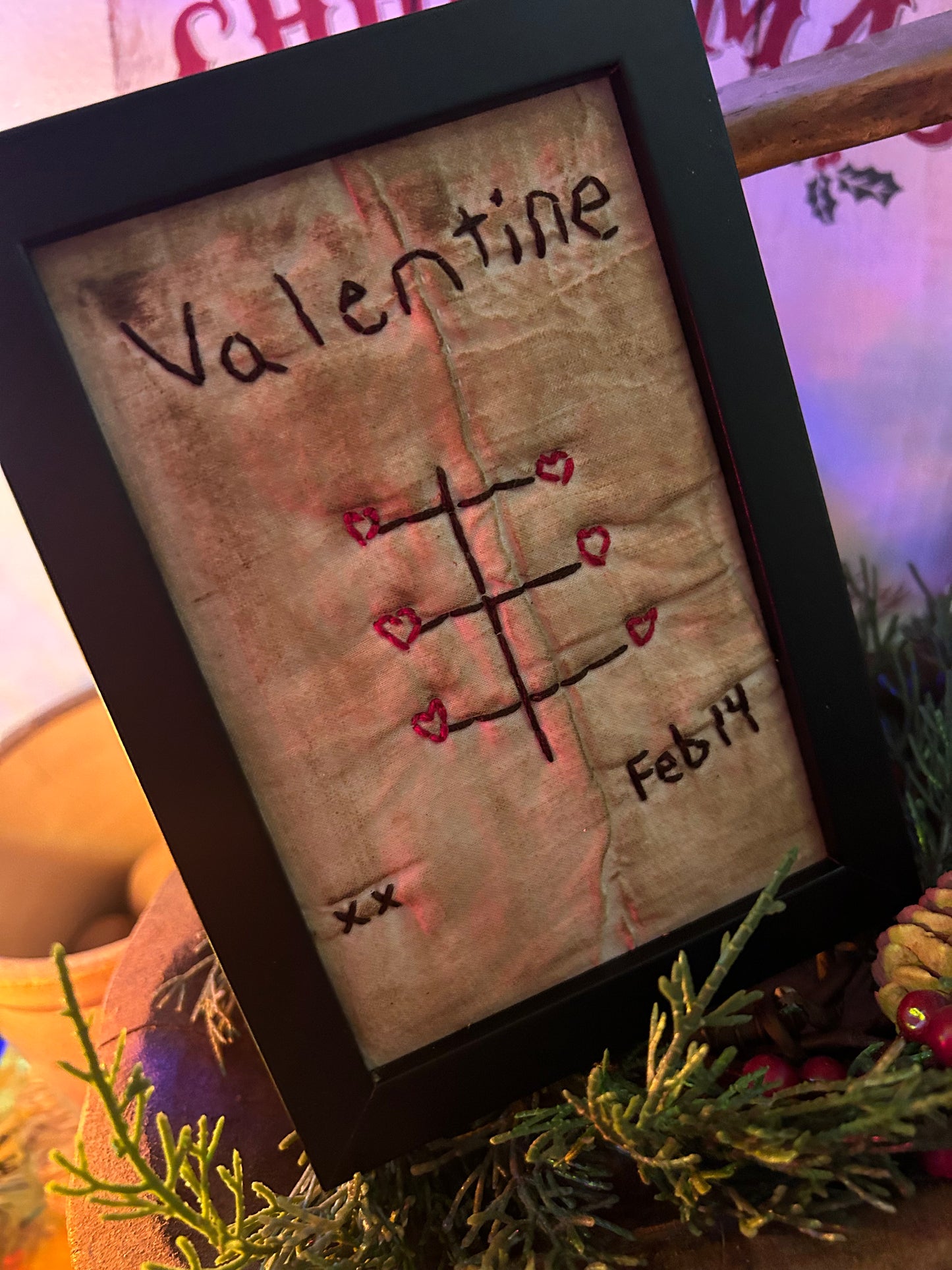 Valentine Feb 14 Sampler Handmade