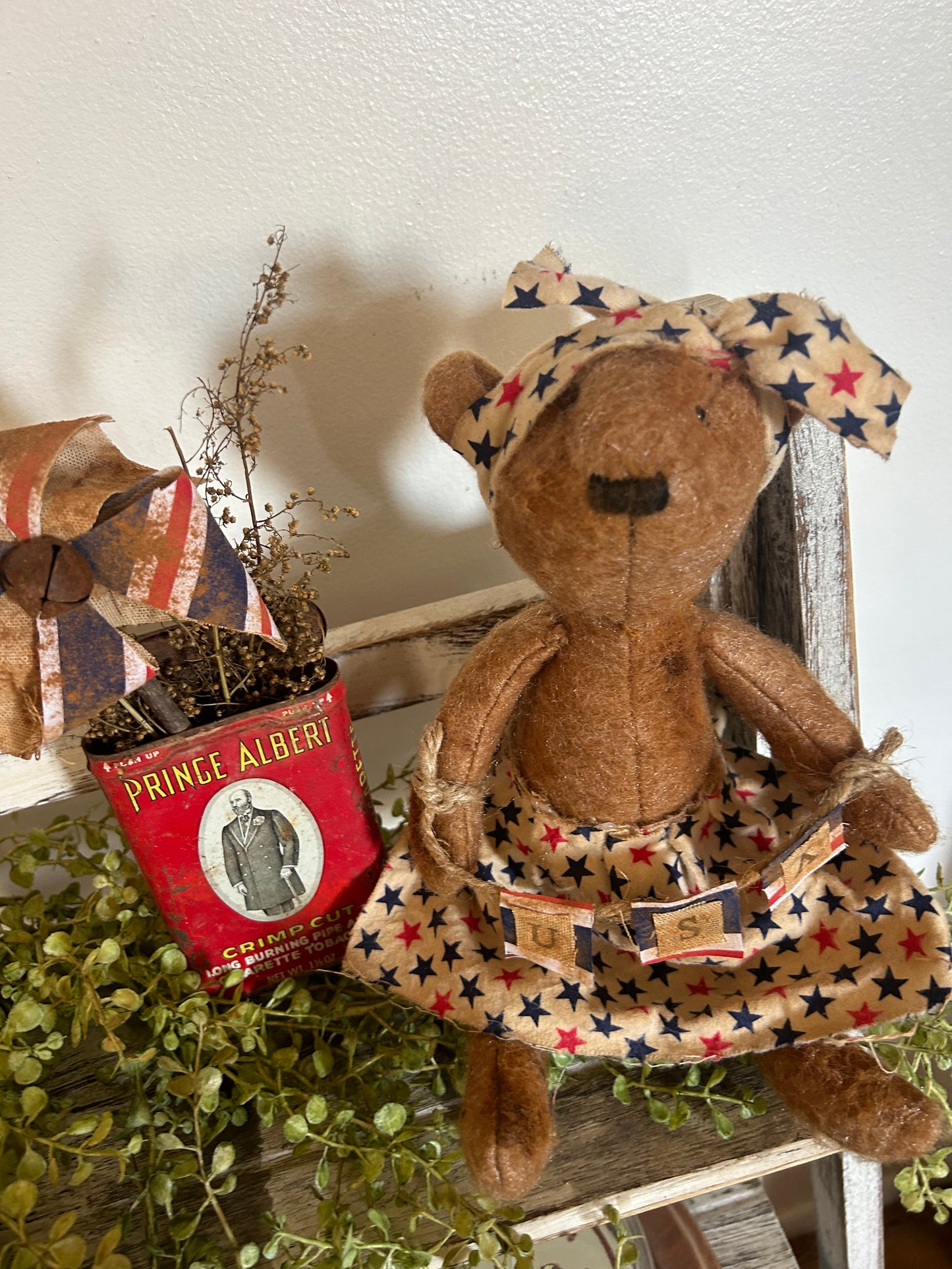 Patriotic Penny Pinwheel Bear