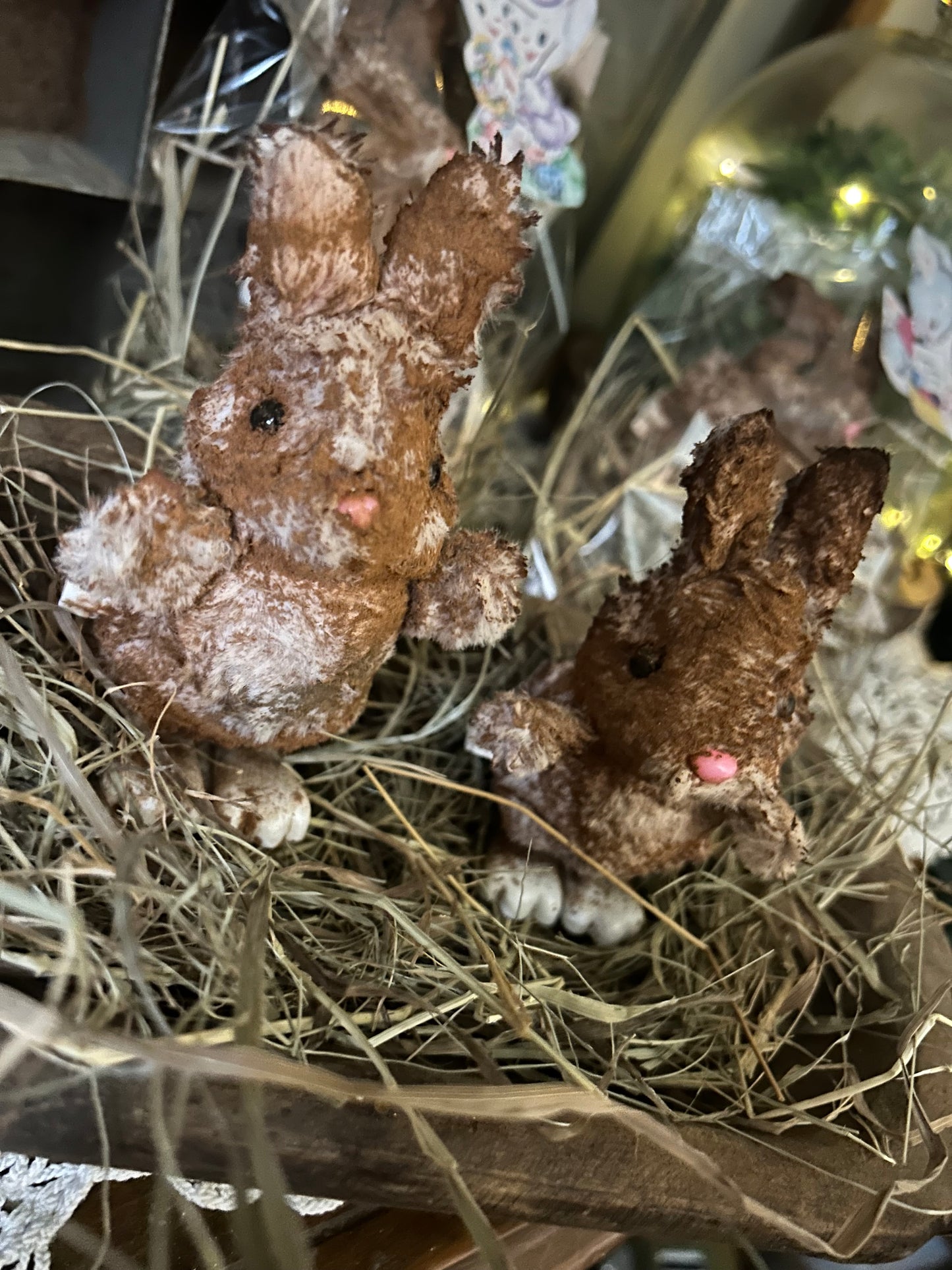 Vintage Inspired Rabbit Grubby Primitive Toy