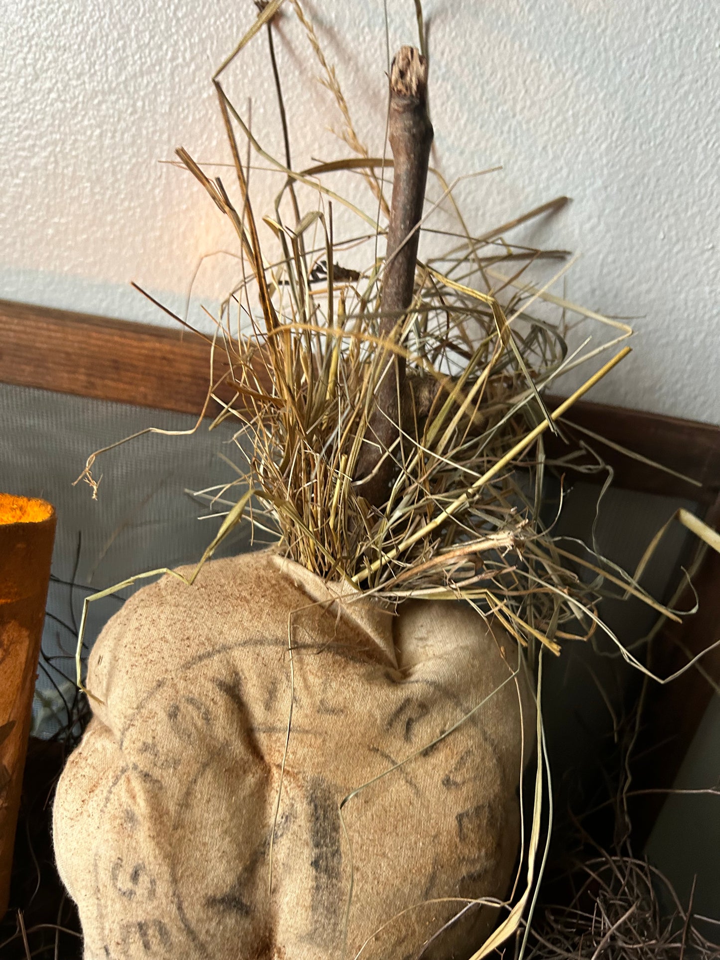 Bemis Feedsack Handmade Pumpkin