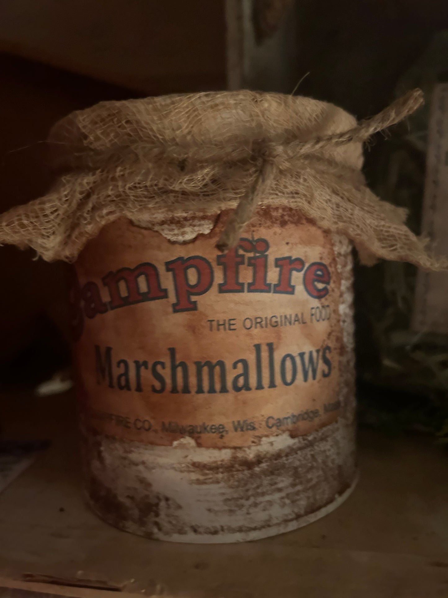 Campfire vintage Inspired Can only