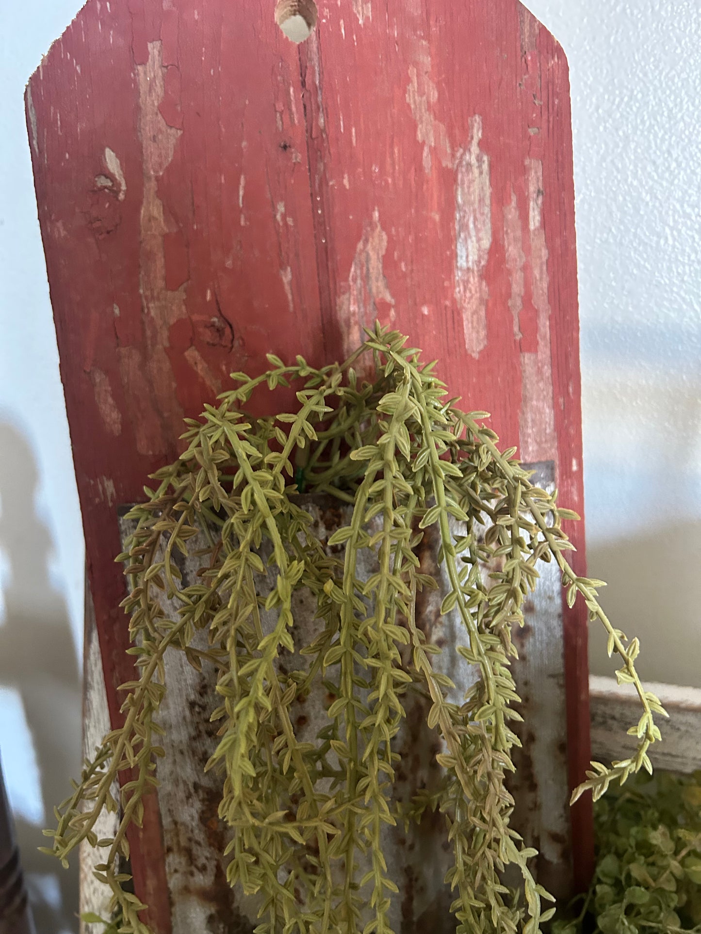 Amish Barnwood Metal Wall Pocket