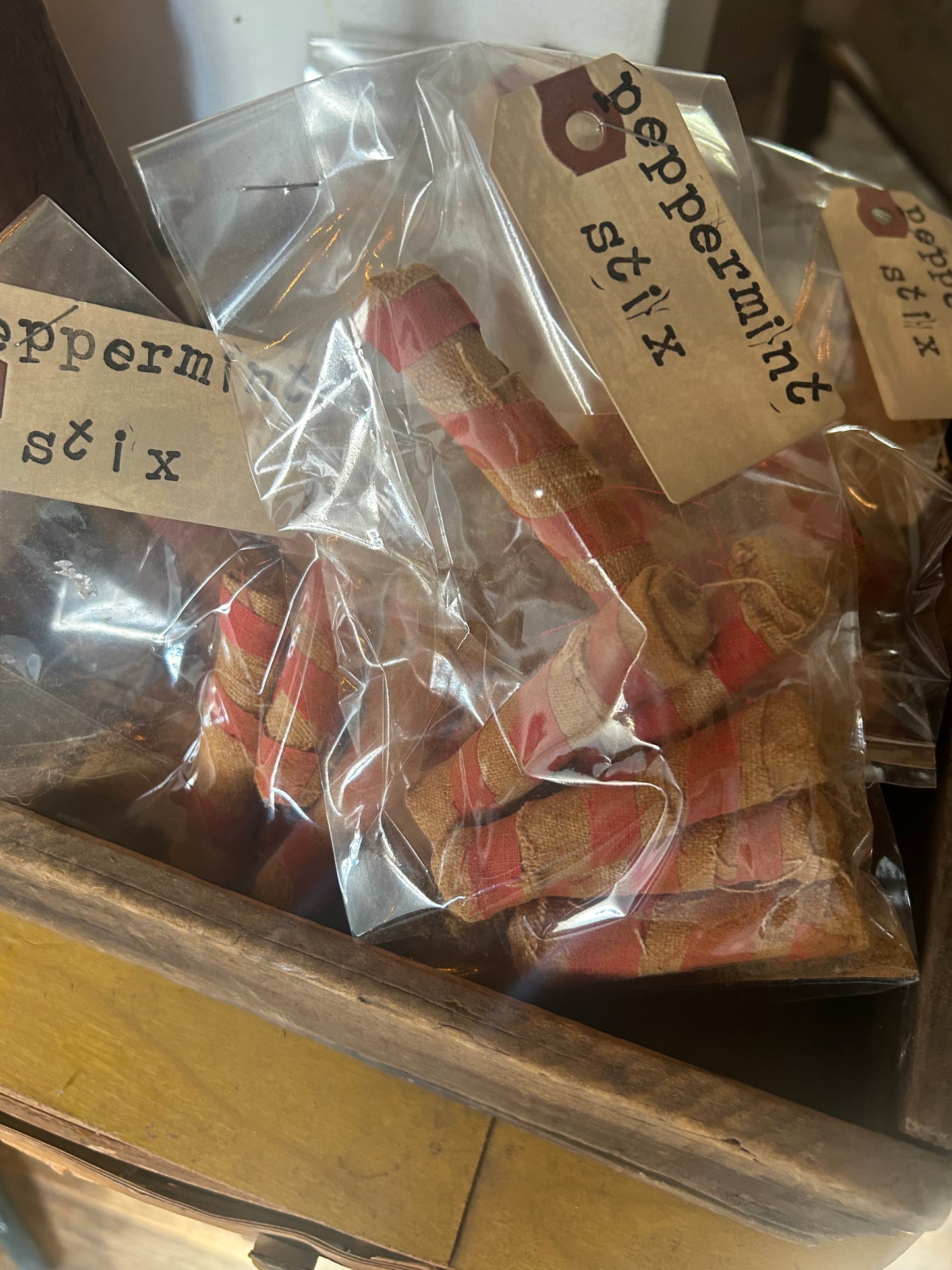 Peppermint Stick Handmade Bowl Filler