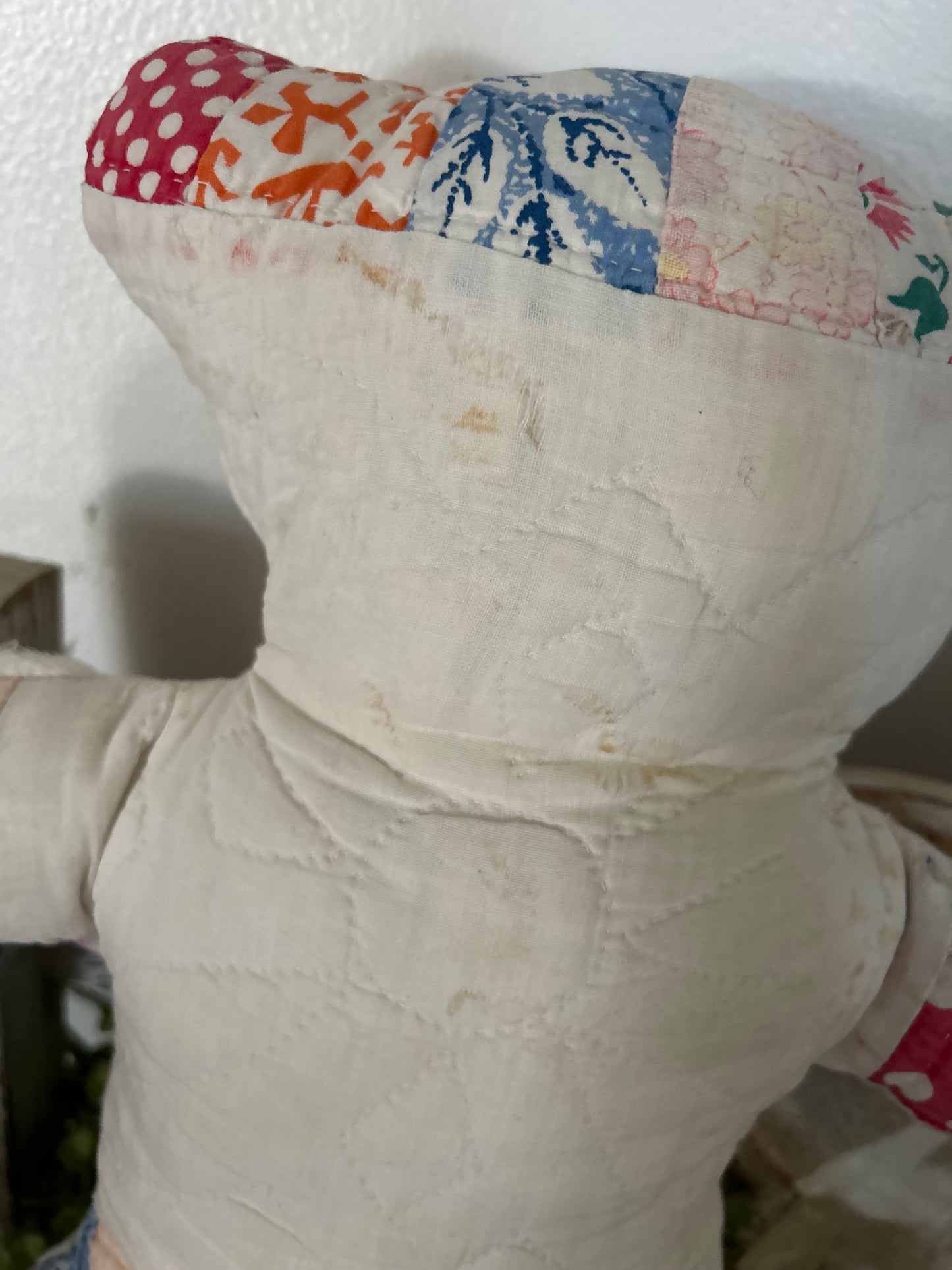 Vintage Quilted Teddy Bear