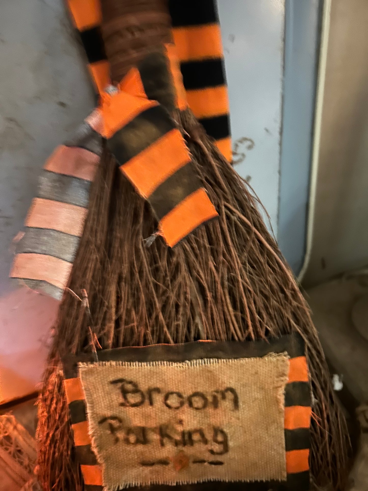 Broom Parking Handmade Stitched Broom