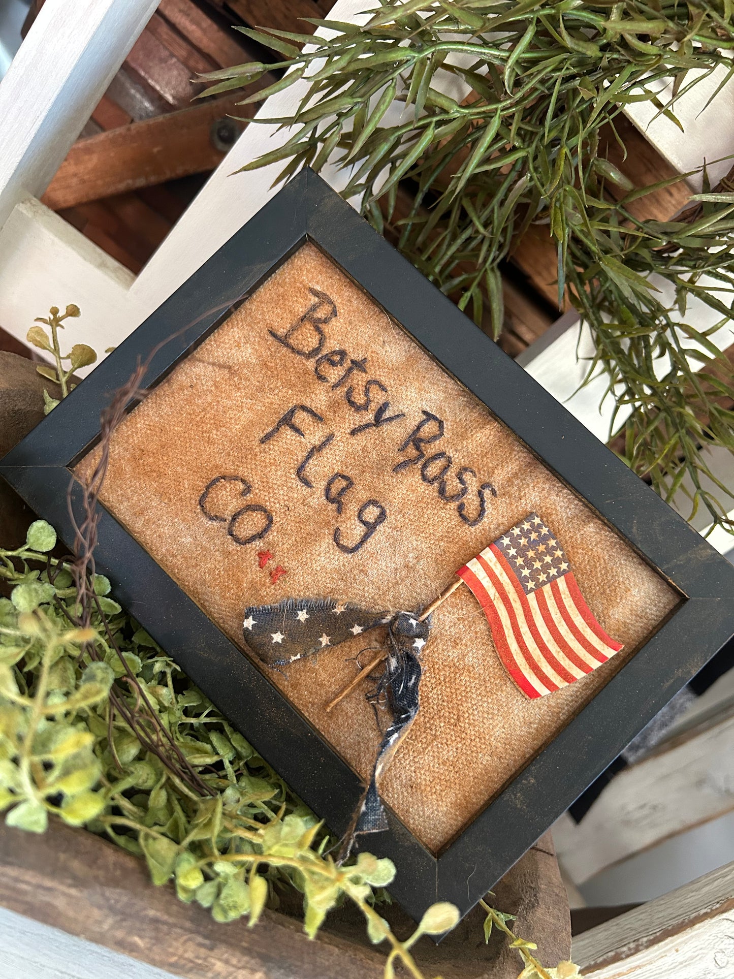 Betsy Ross Primitive Sampler