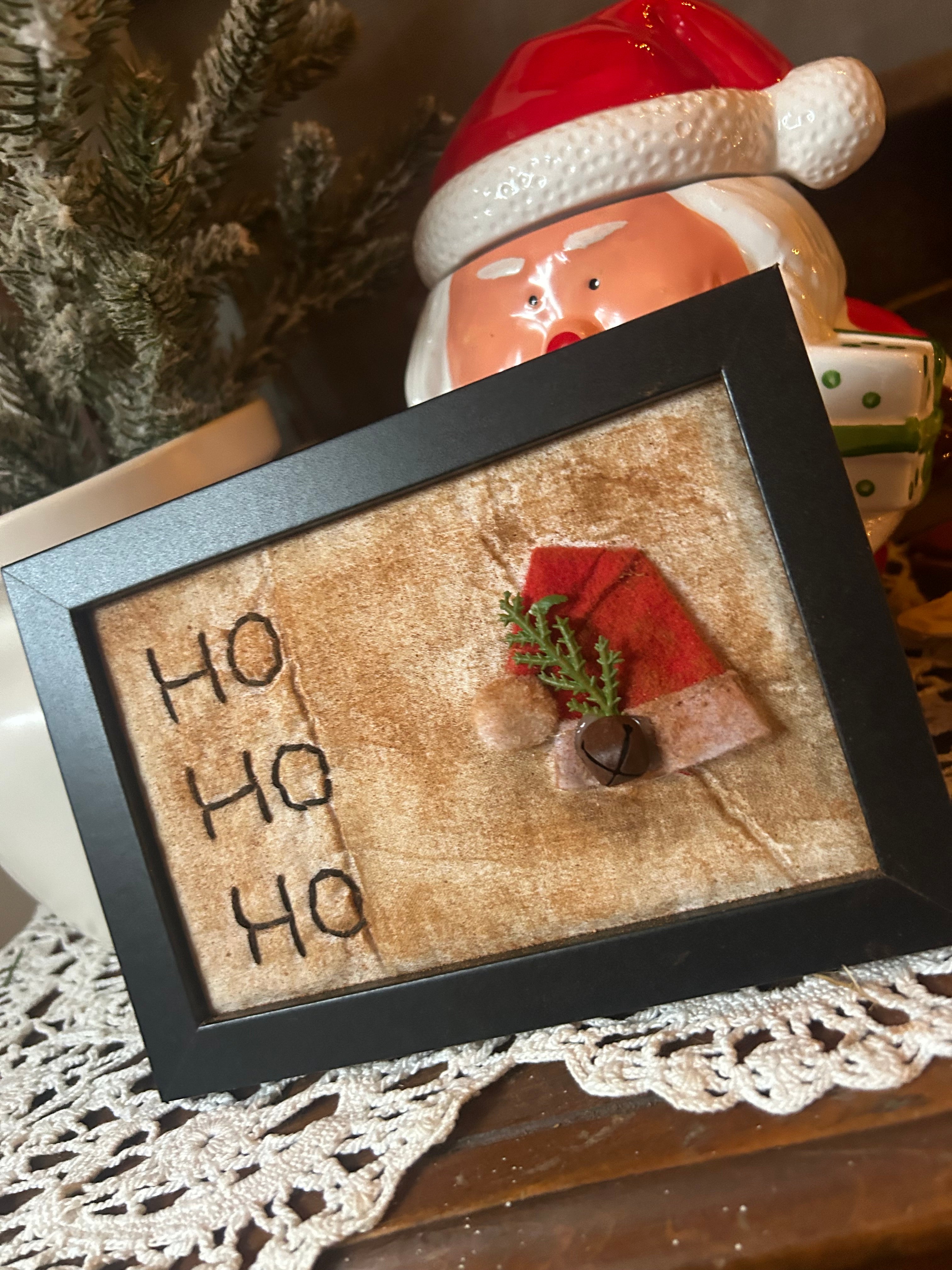 Handmade Santa Hat Sampler Colonial House Primitives