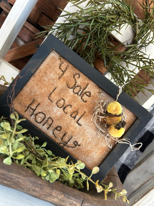 Local Honey Handmade Primitive Sampler