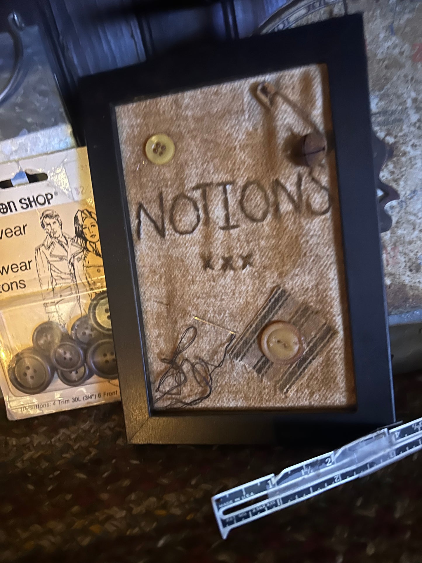 Primitive Handmade Sewing Notions samplers