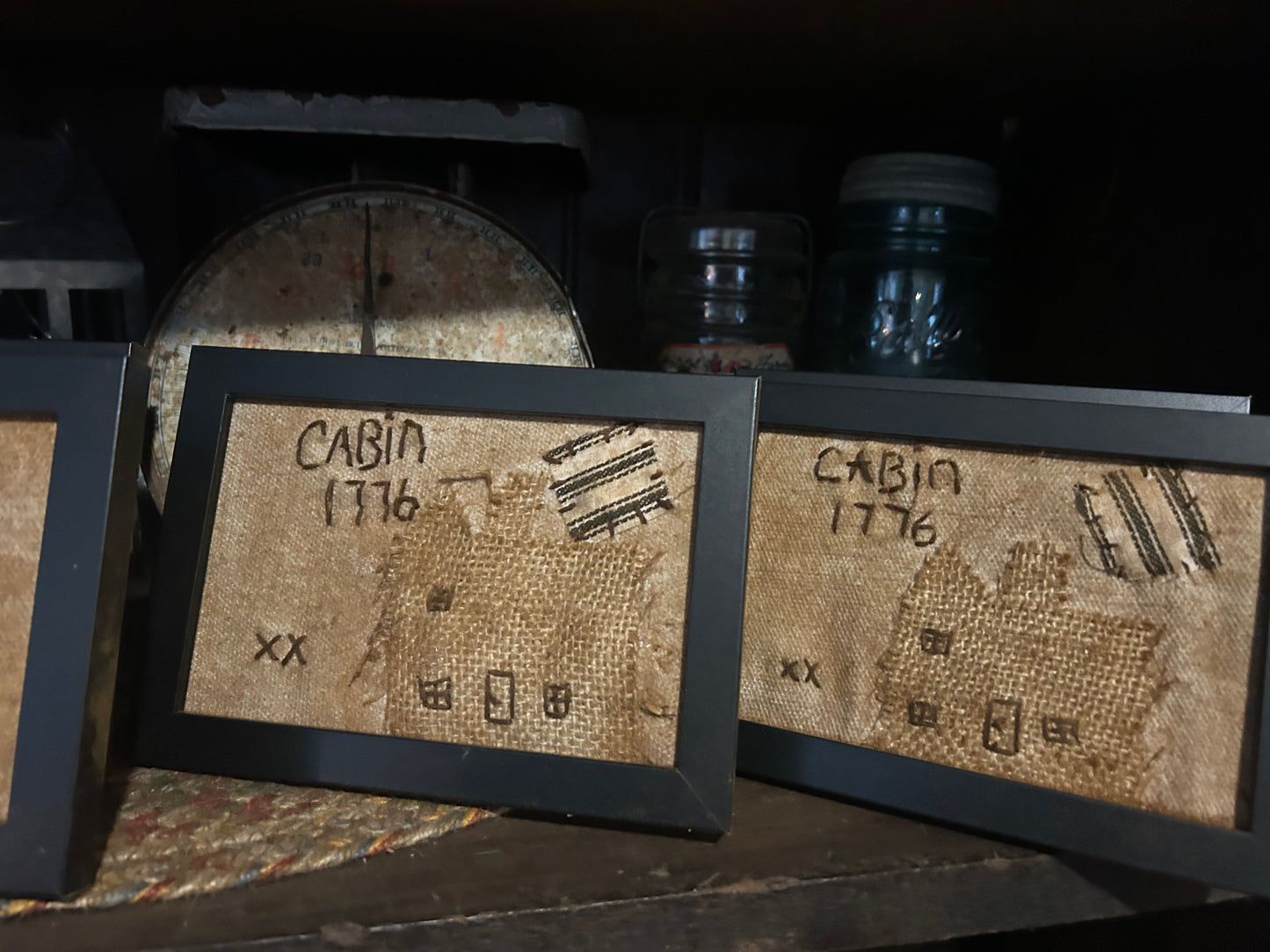Cabin Handmade Primitive Sampler