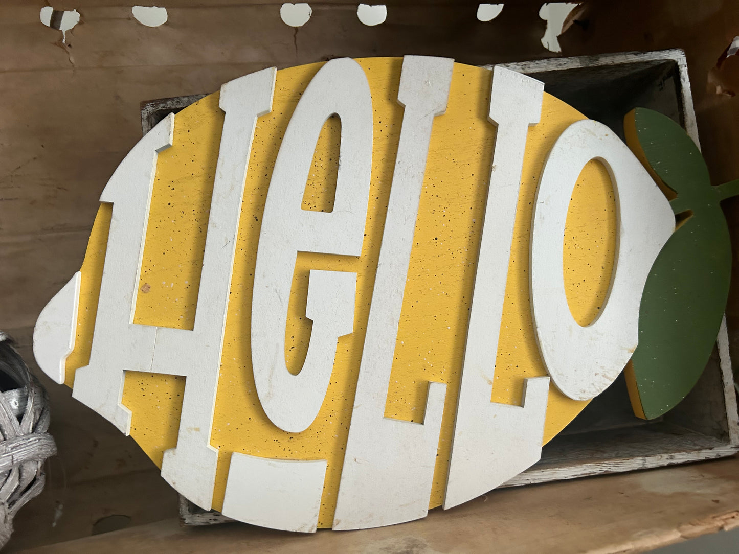 Hello Lemon Wooden Sign **SALE**