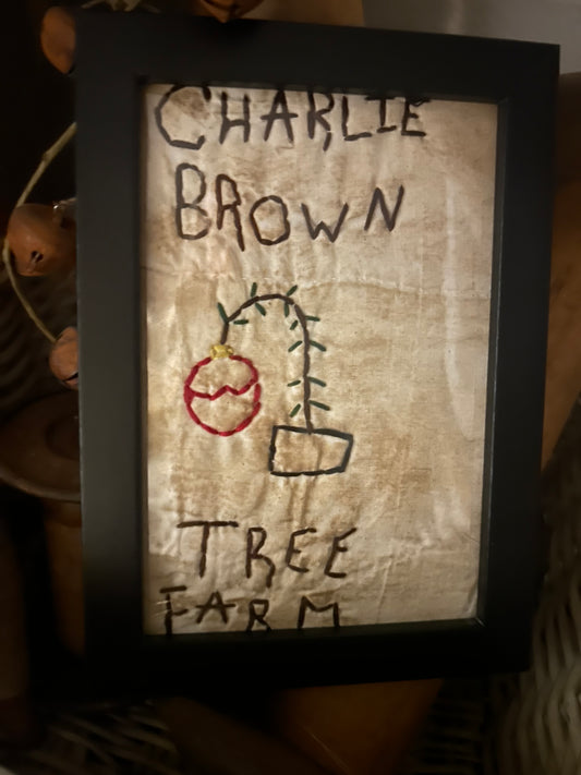 Charlie Brown Tree Farm Handmade Sampler
