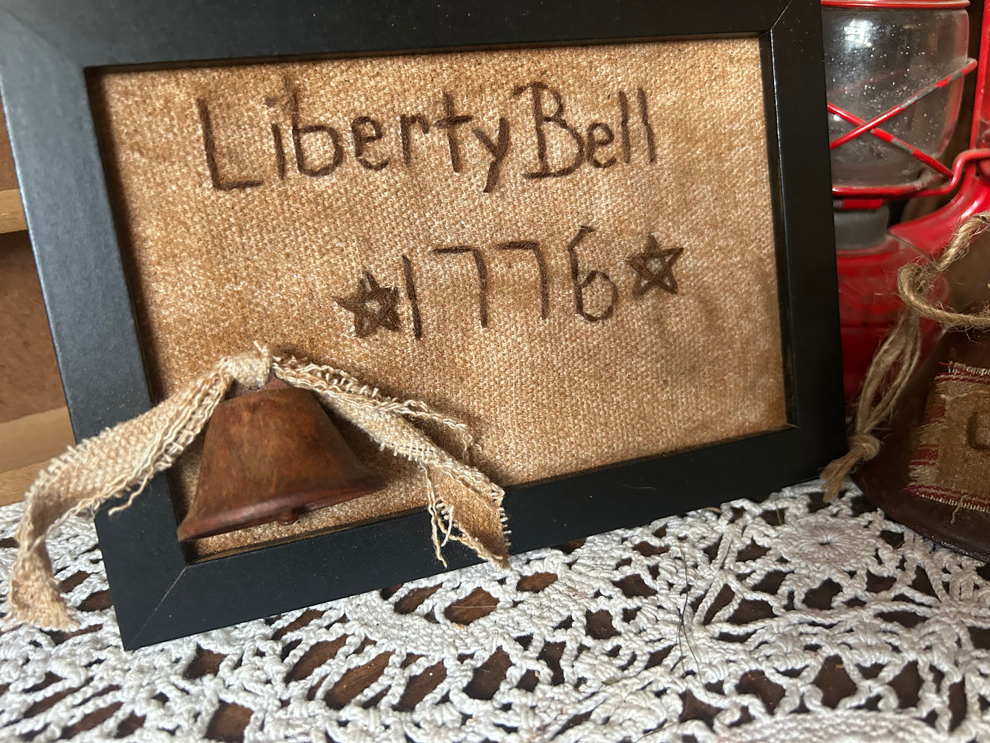 Liberty Bell Sampler and Bell