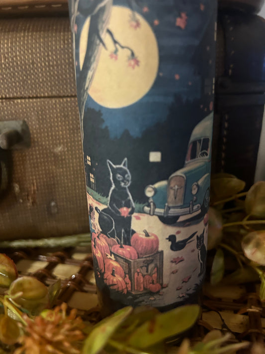 Cats at night pumpkin delight Candle