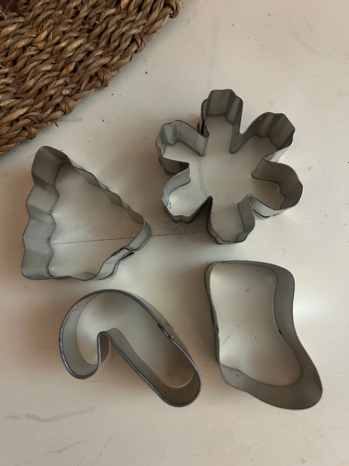 Set 4 mini vintage cookie cutters