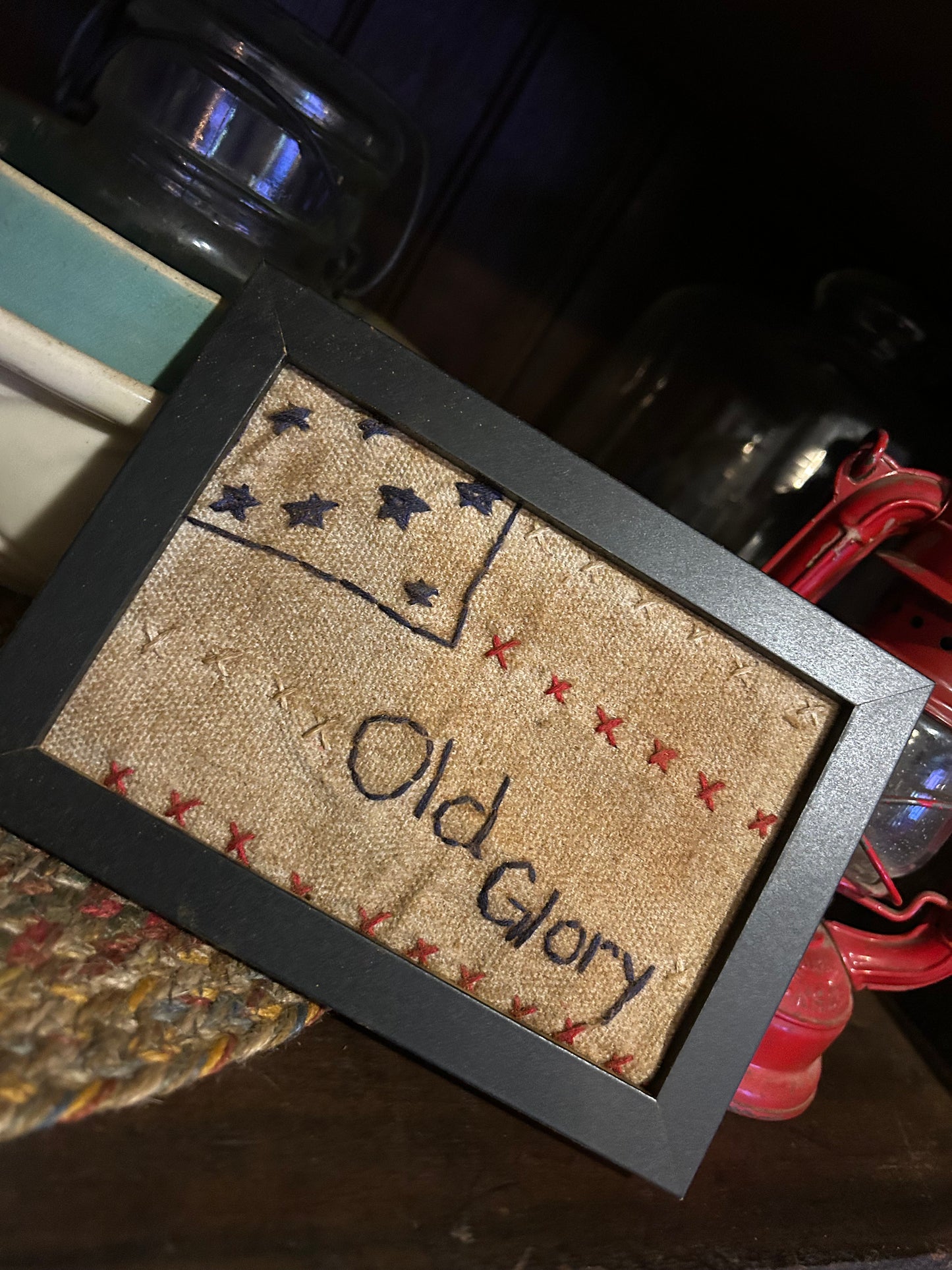 Old Glory Primitive Flag Sampler