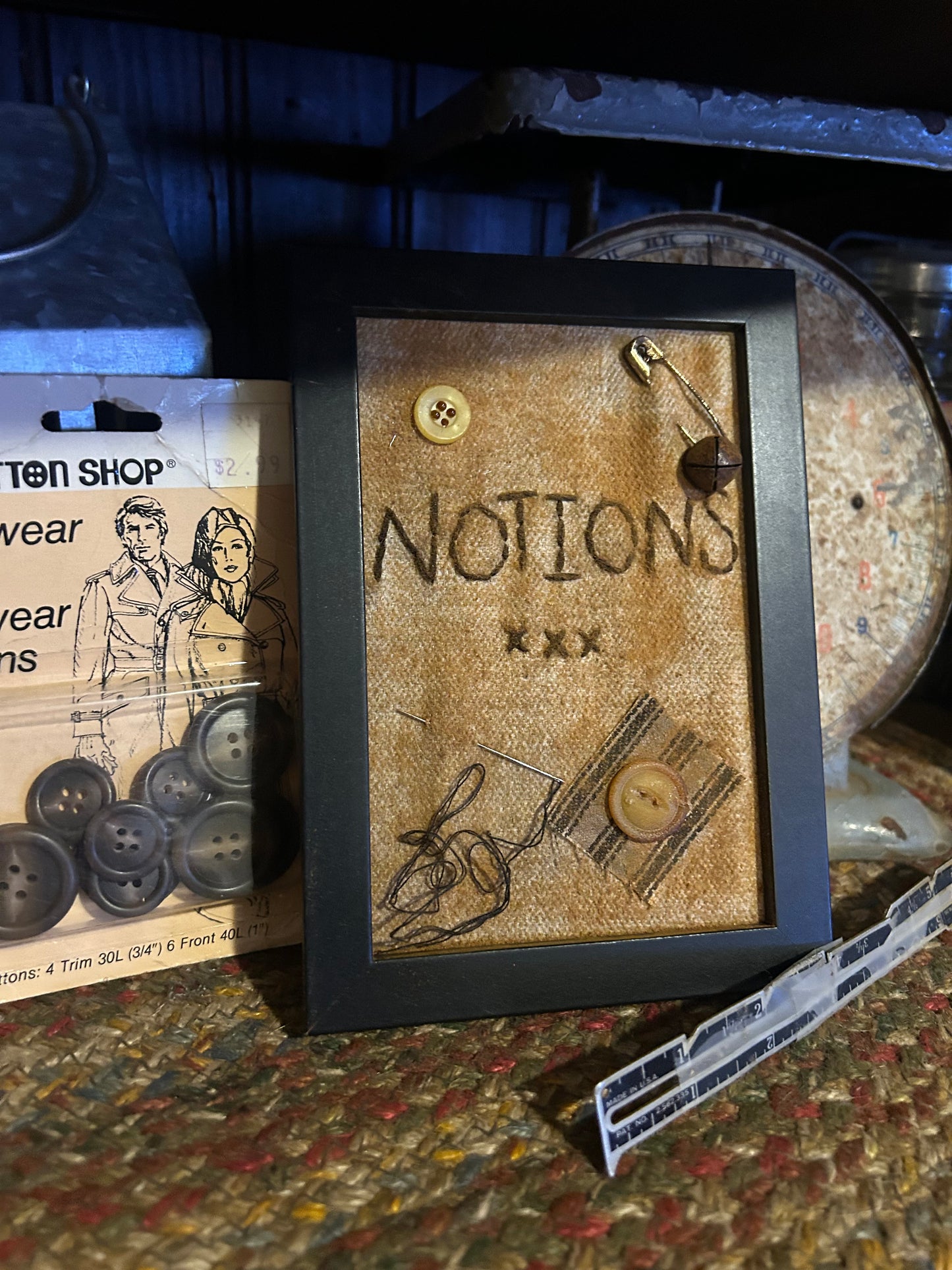 Primitive Handmade Sewing Notions samplers