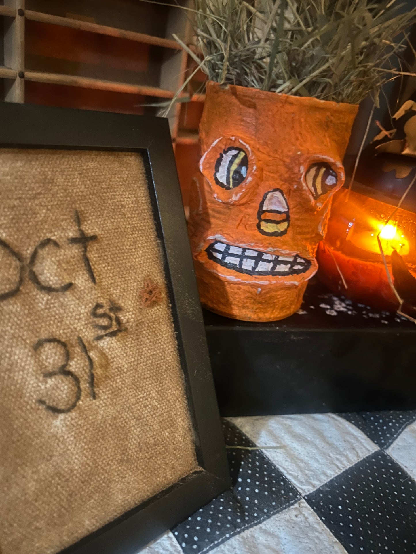 Vintage Inspired Pumpkin bucket/ Sampler set