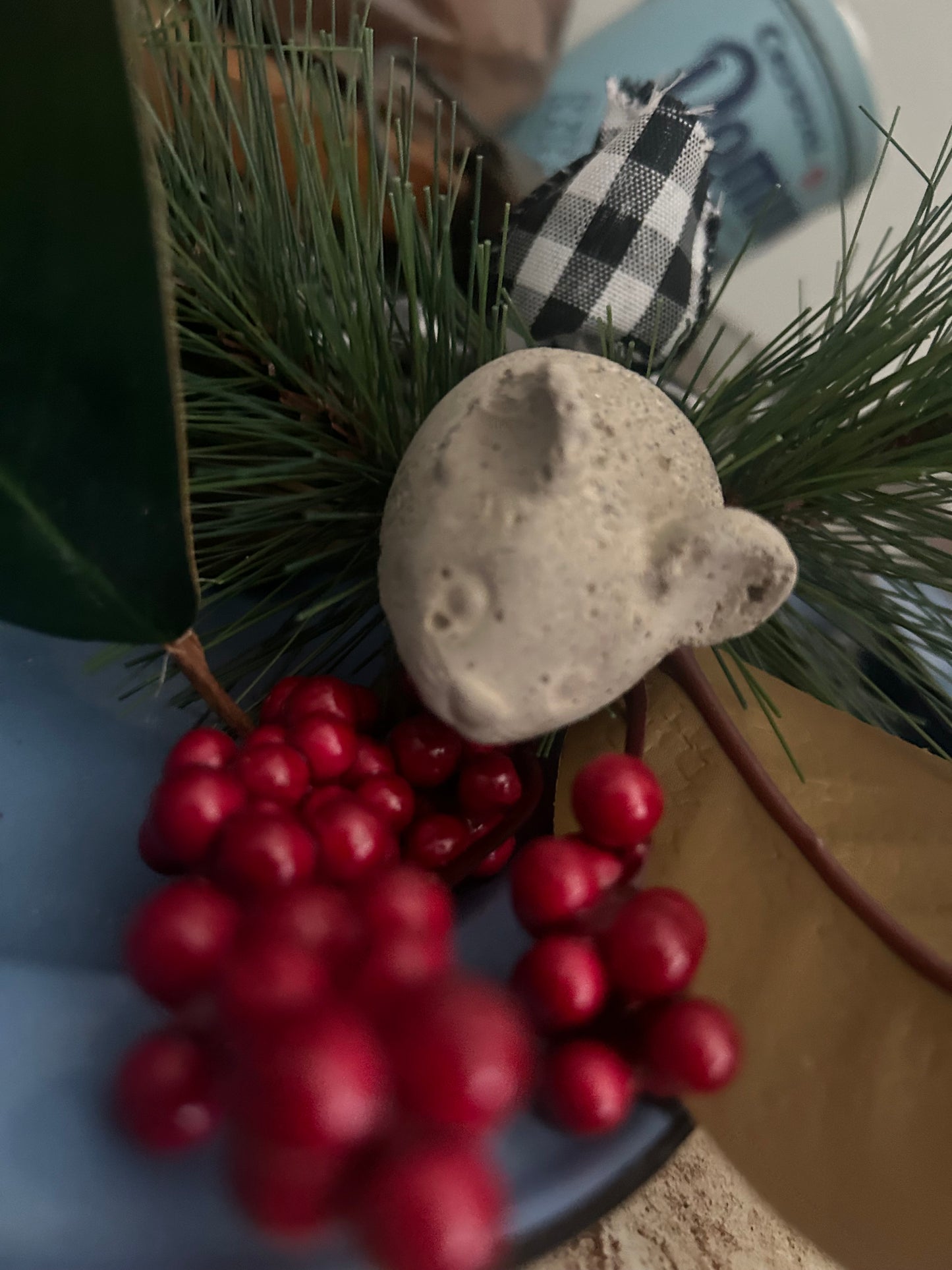 Handmade Concrete wee Mouse