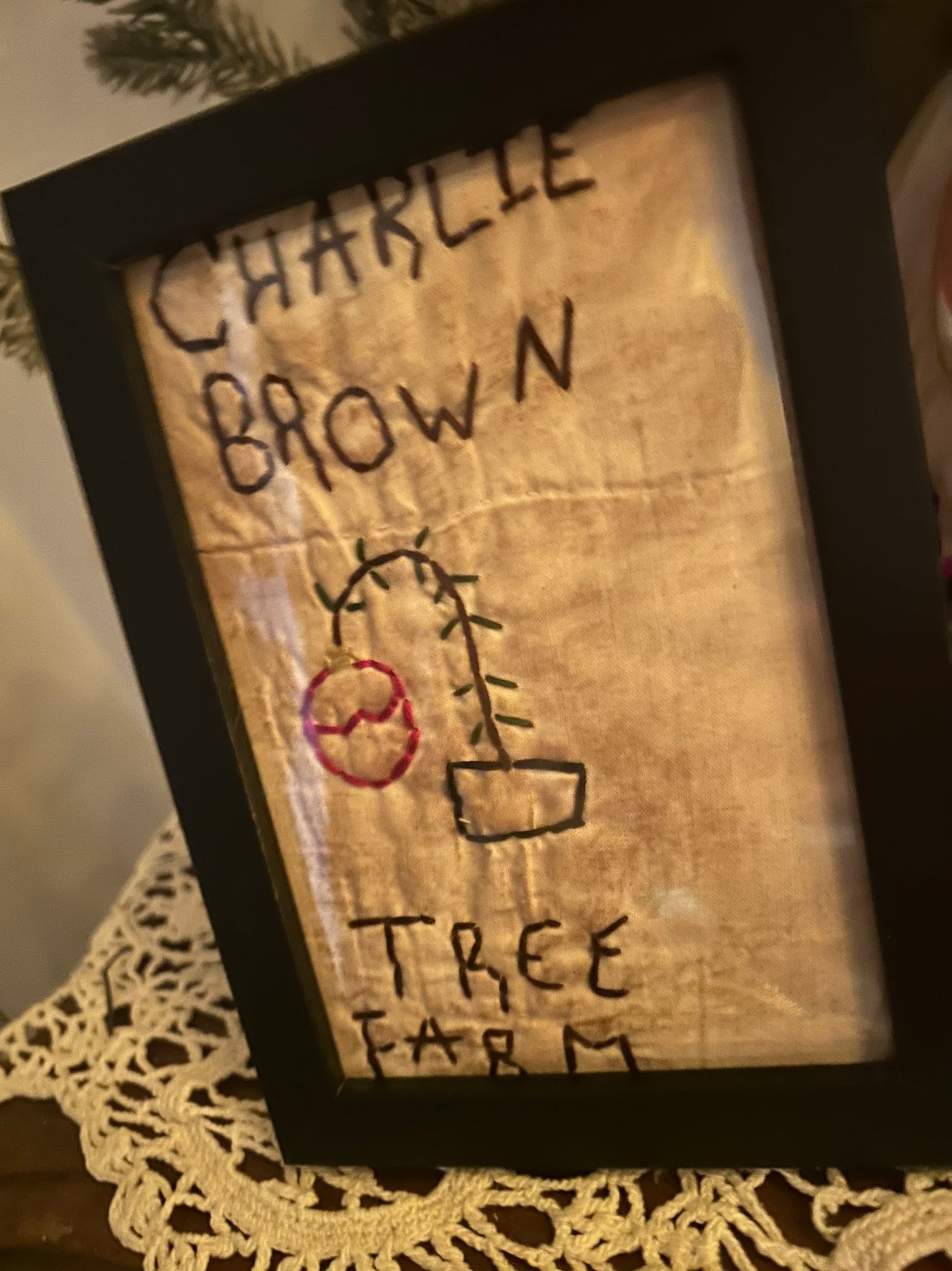 Charlie Brown Tree Farm Handmade Sampler
