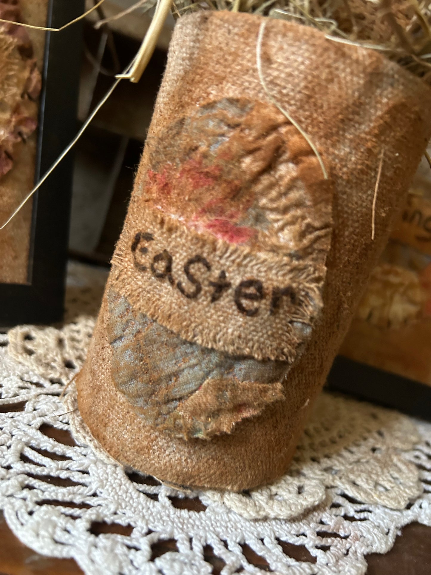 Primitive Chick Easter Tin Gathering