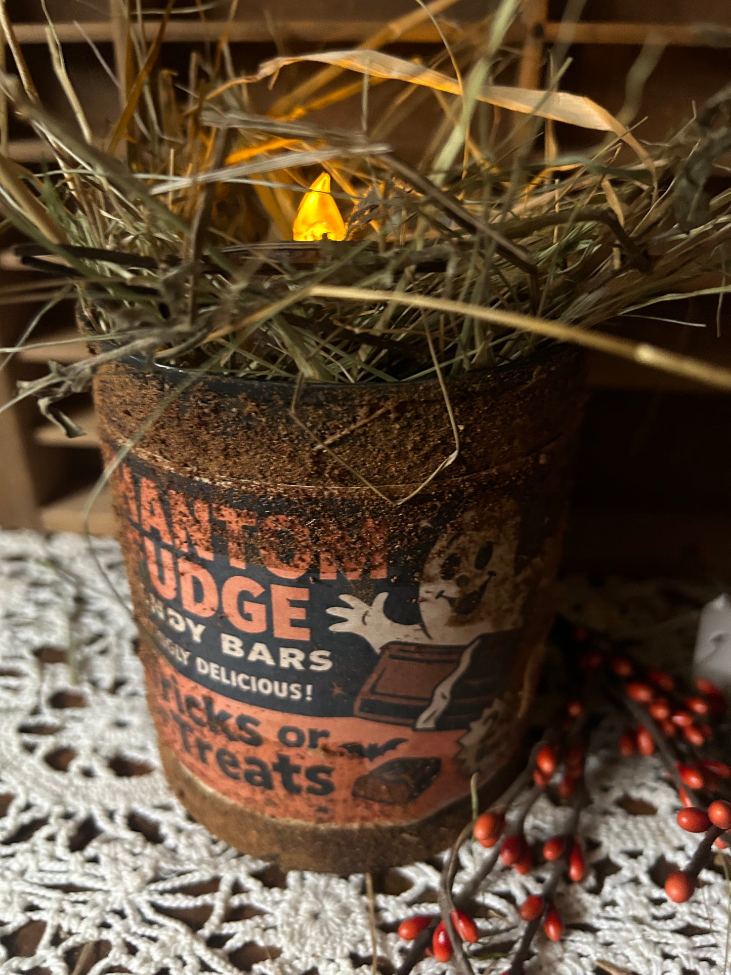 Vintage Inspired Halloween Tin- Phantom Fudge