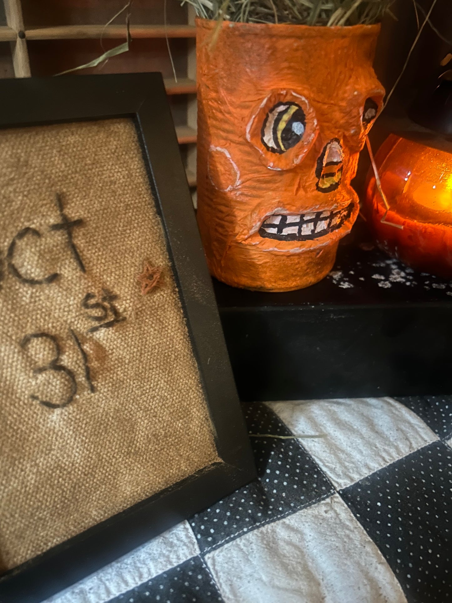 Vintage Inspired Pumpkin bucket/ Sampler set
