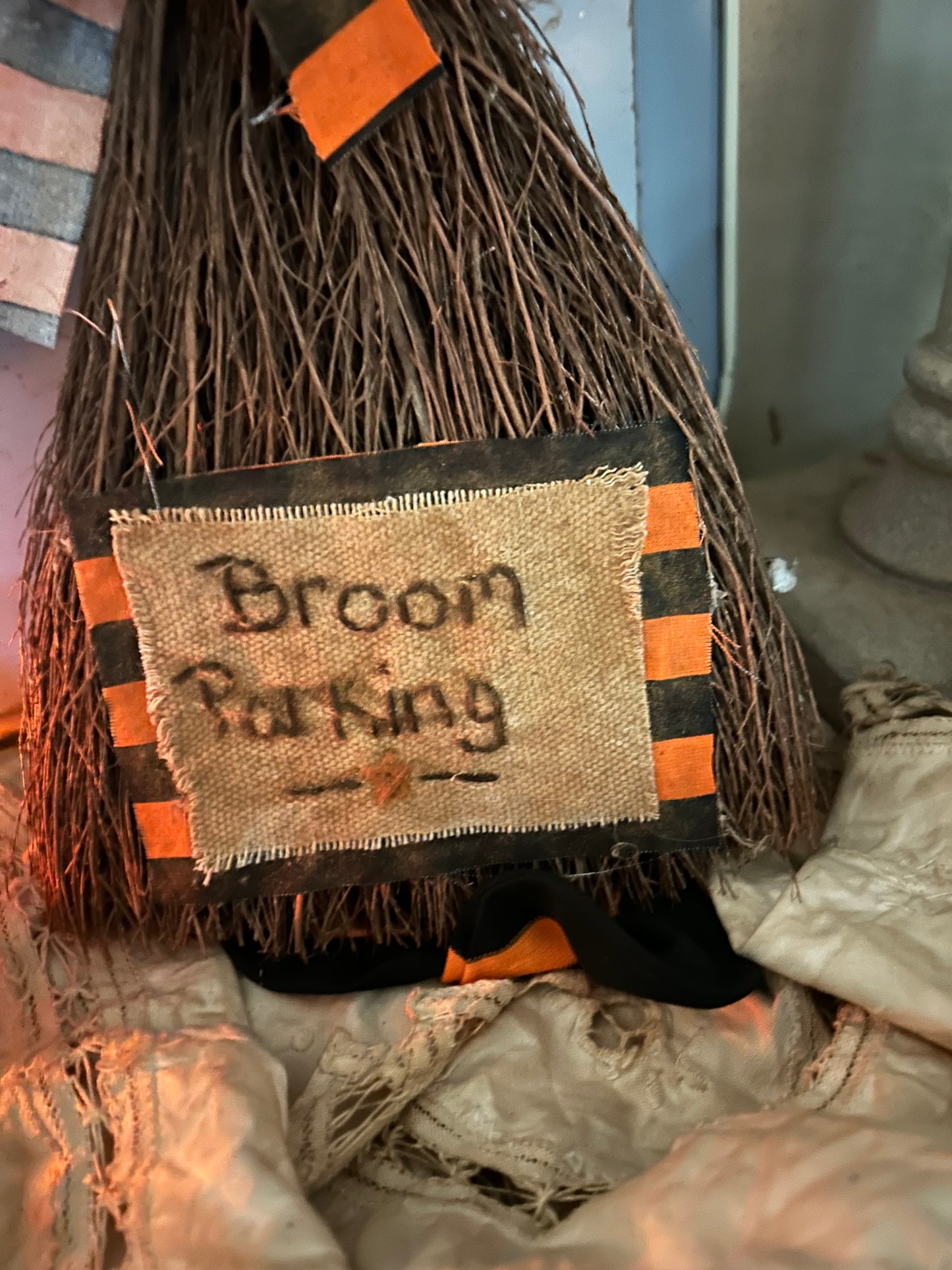 Broom Parking Handmade Stitched Broom