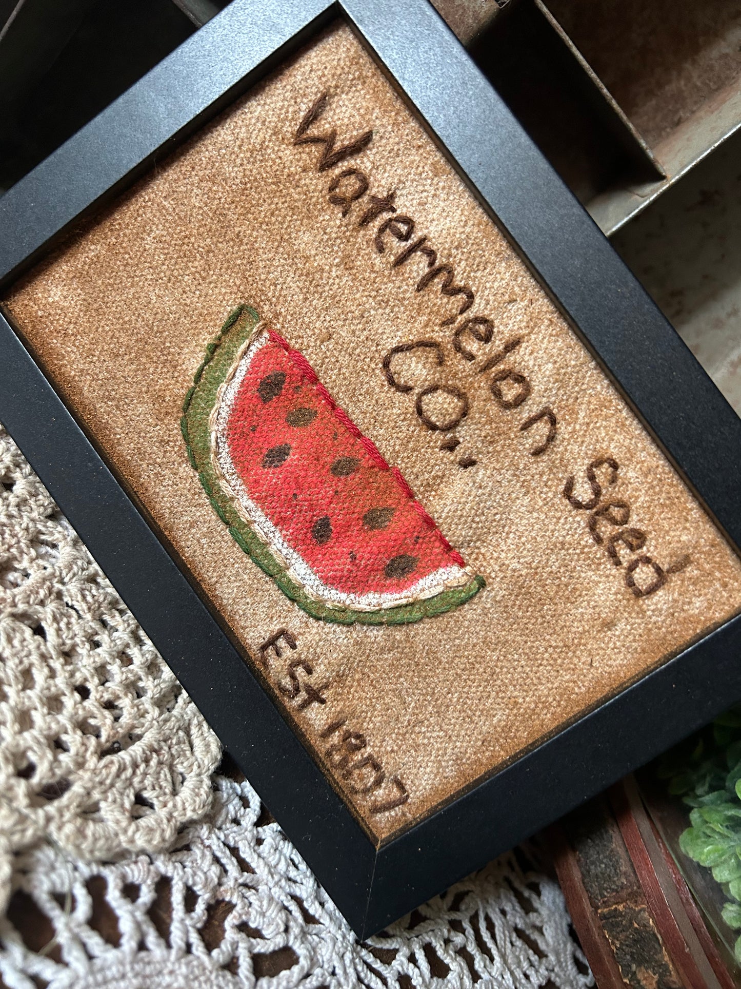 Watermelon Seed Handmade Sampler