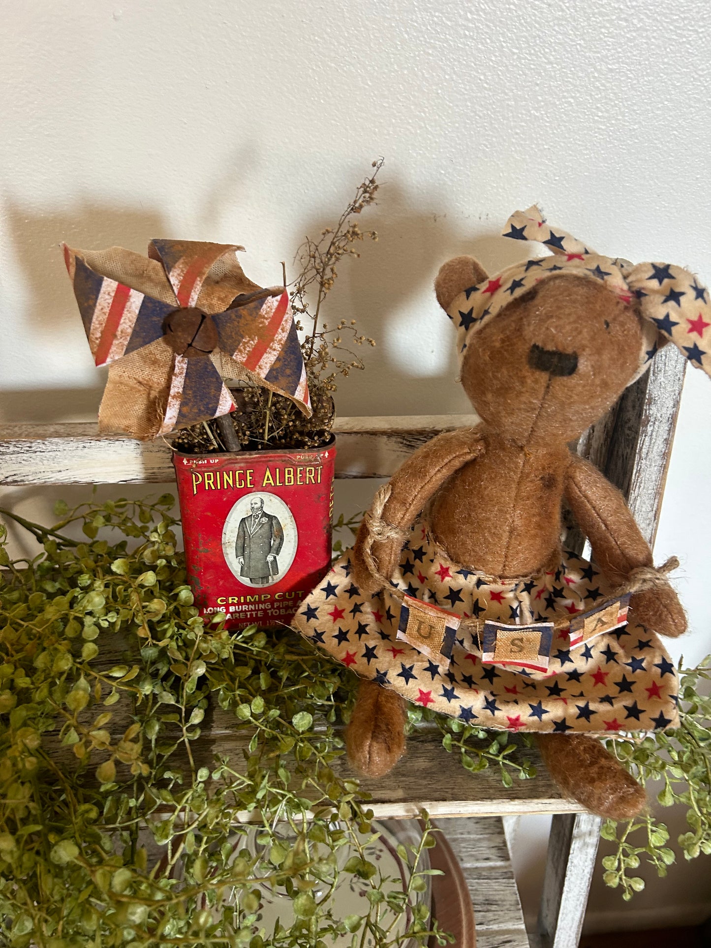 Patriotic Penny Pinwheel Bear