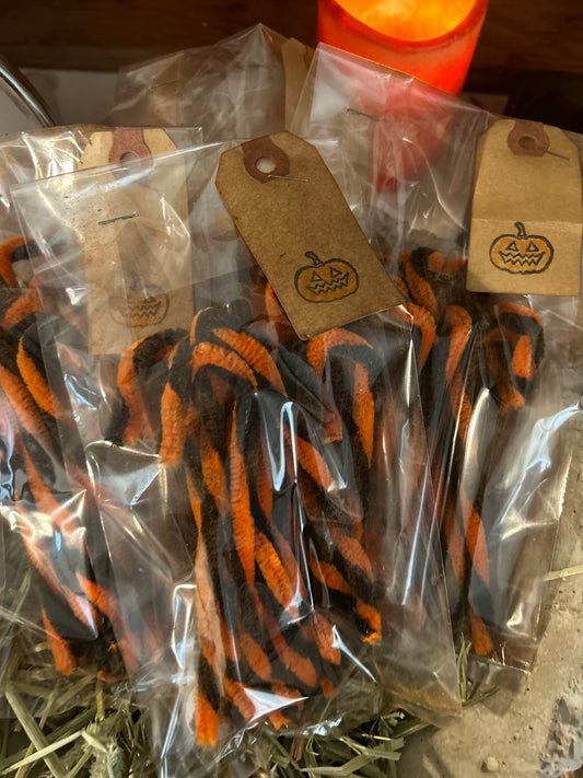Set 12 mini Halloween candy canes