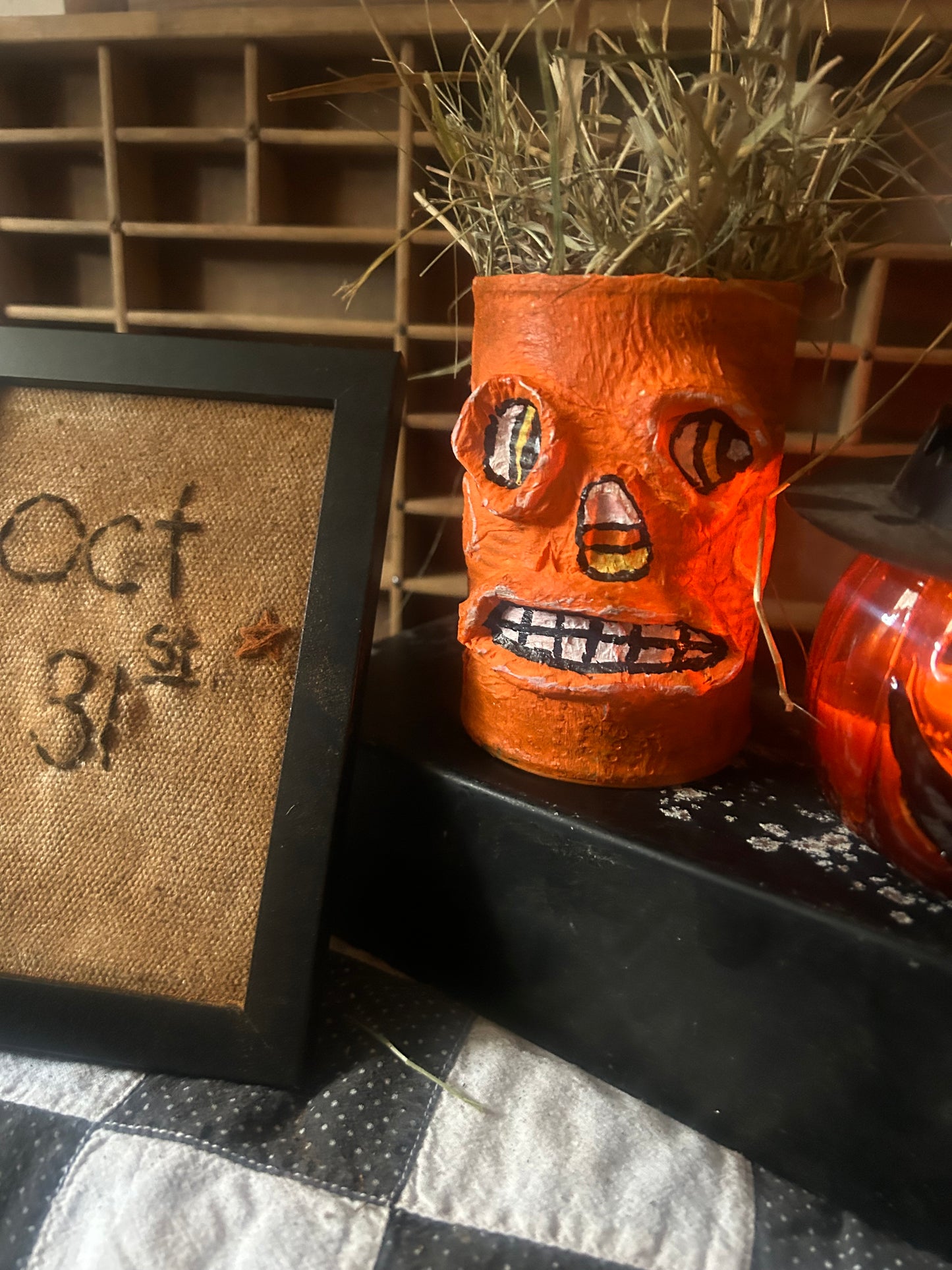 Vintage Inspired Pumpkin bucket/ Sampler set
