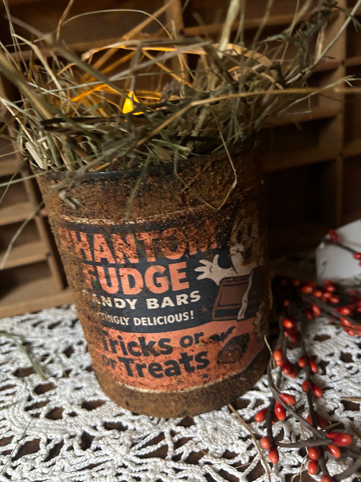 Vintage Inspired Halloween Tin- Phantom Fudge