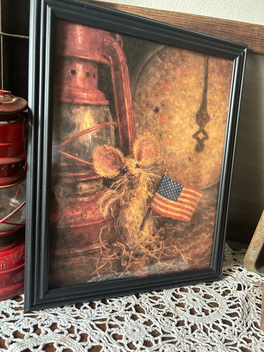 Americana Mouse Framed Print
