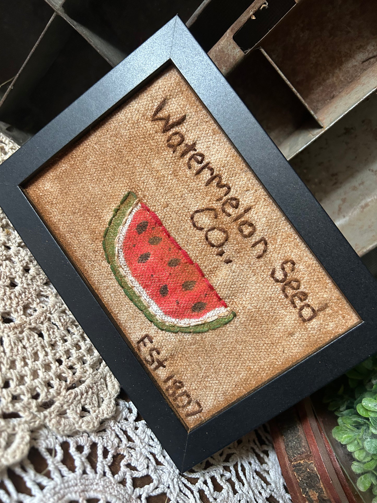 Watermelon Seed Handmade Sampler