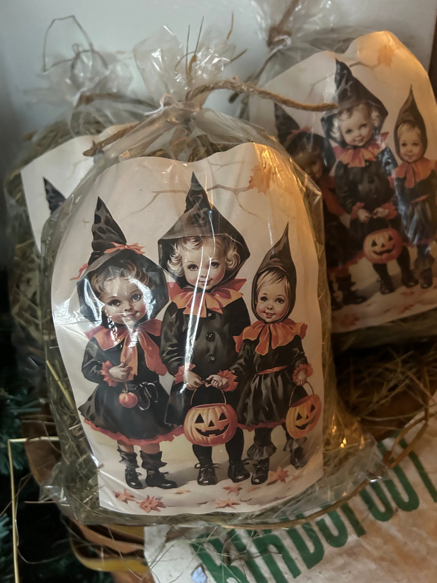 Trio Witch Trick Or Treat Prairie Grass