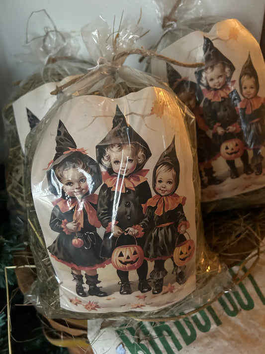Trio Witch Trick Or Treat Prairie Grass