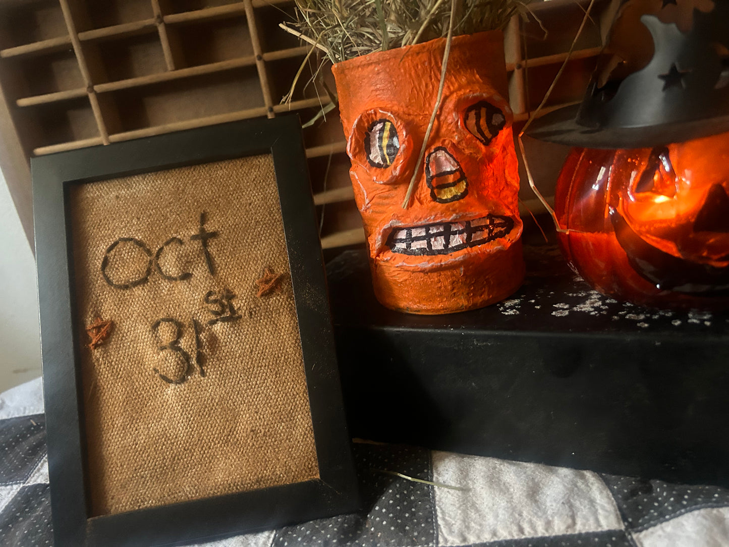 Vintage Inspired Pumpkin bucket/ Sampler set