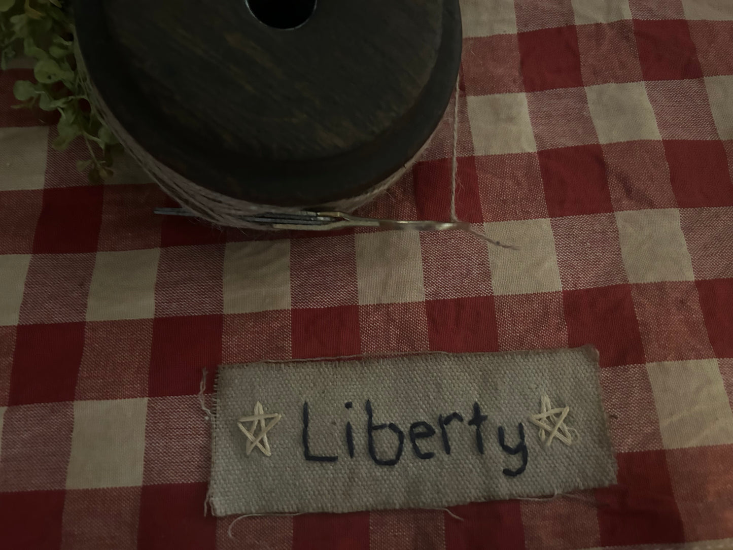 Handmade Primitive Americana X-Large Candle Mat **Liberty**