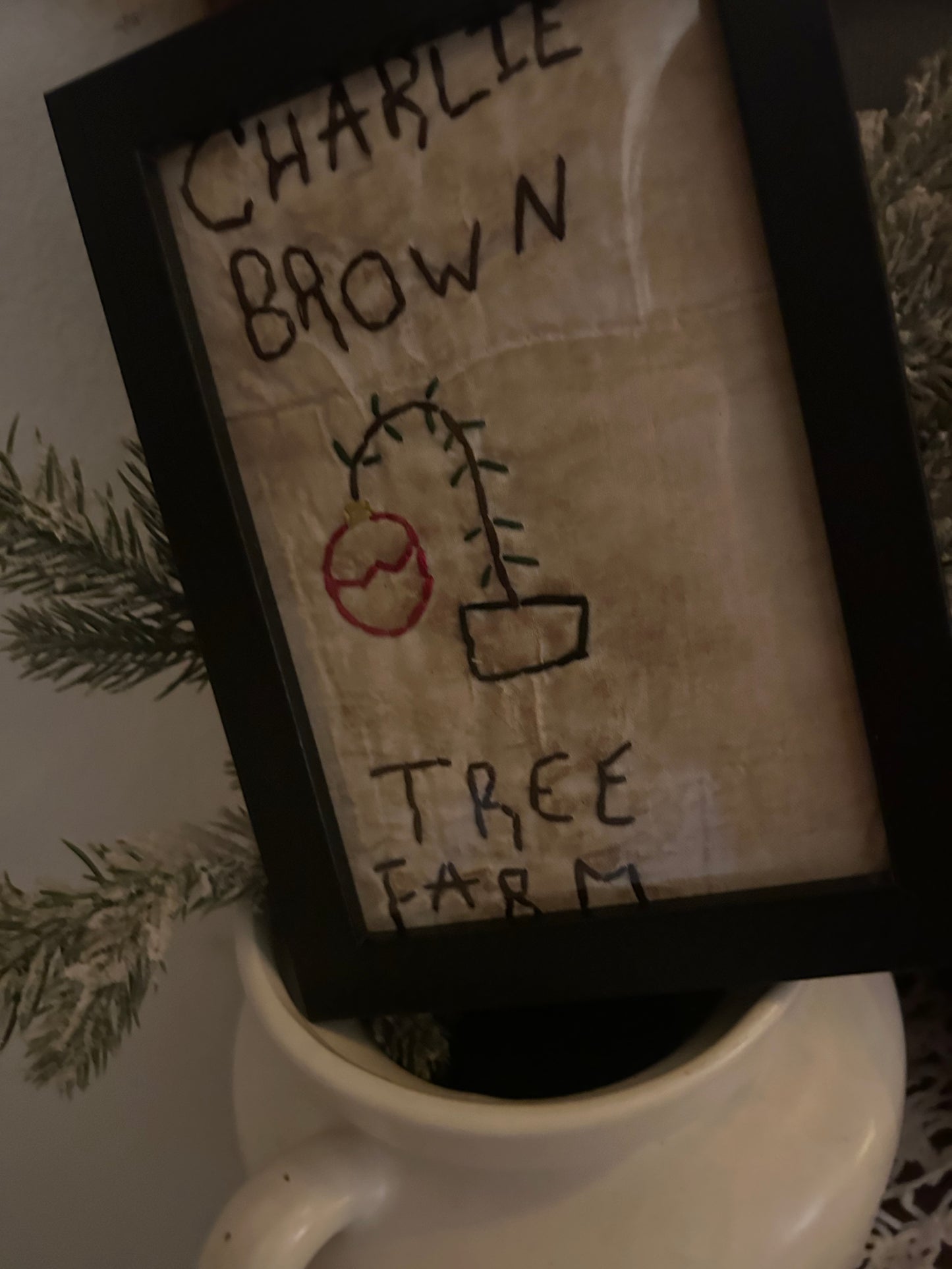 Charlie Brown Tree Farm Handmade Sampler