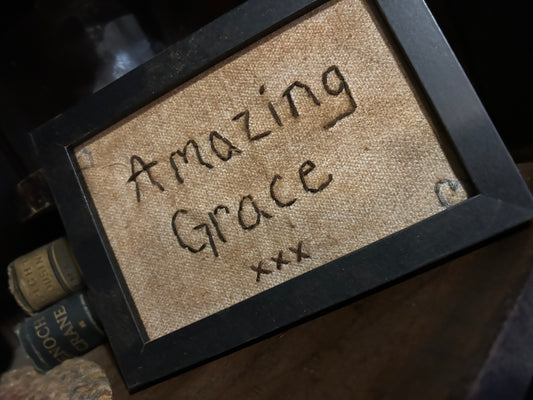 Amazing Grace Primitive Sampler