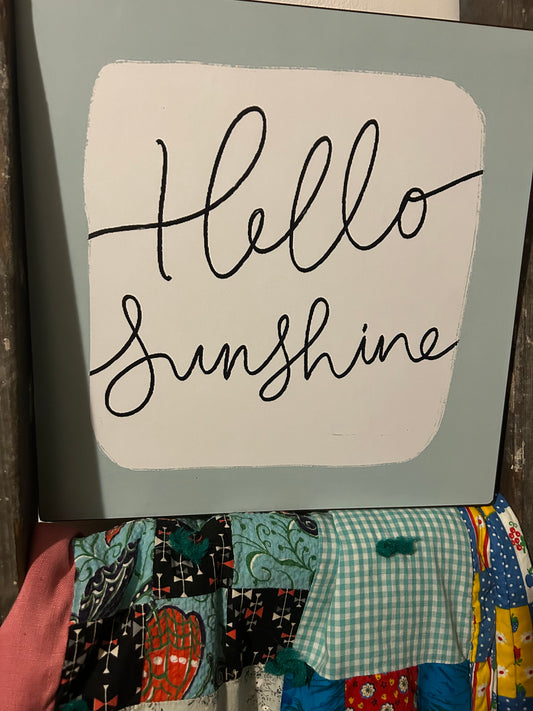 Hello Sunshine Metal Sign