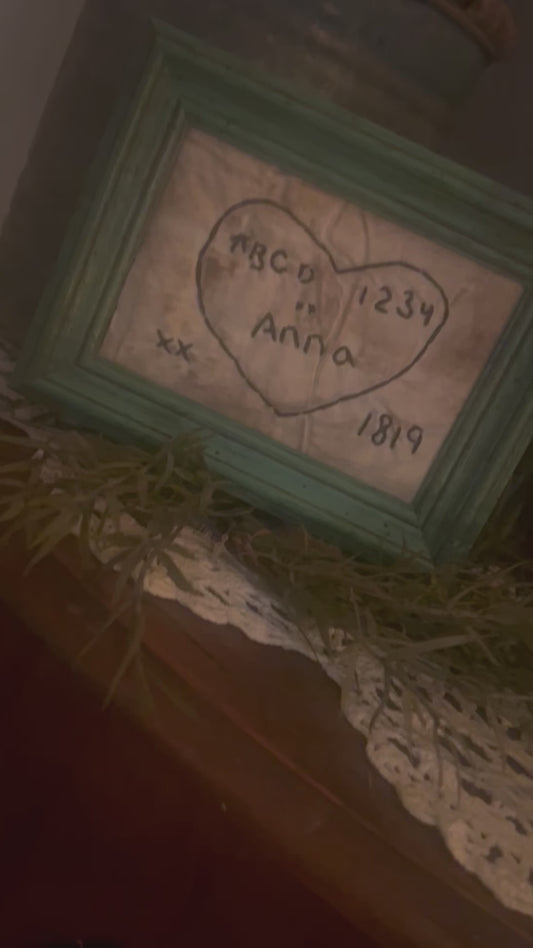 Primitive Handmade Sampler **Anna**